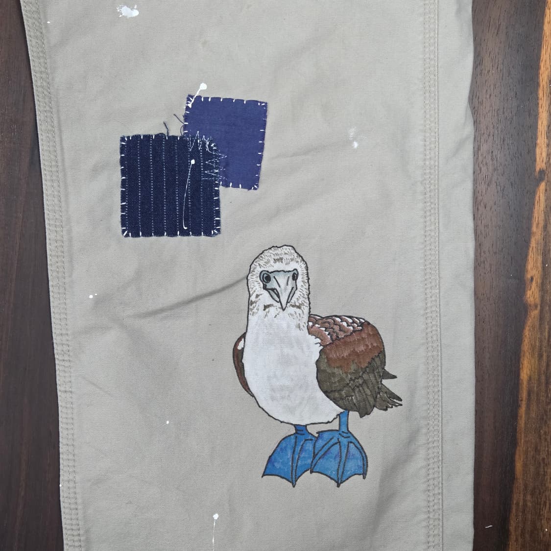 S.O/핸드드로잉, 자수, 패치워크 커스텀 팬츠 상품이미지5