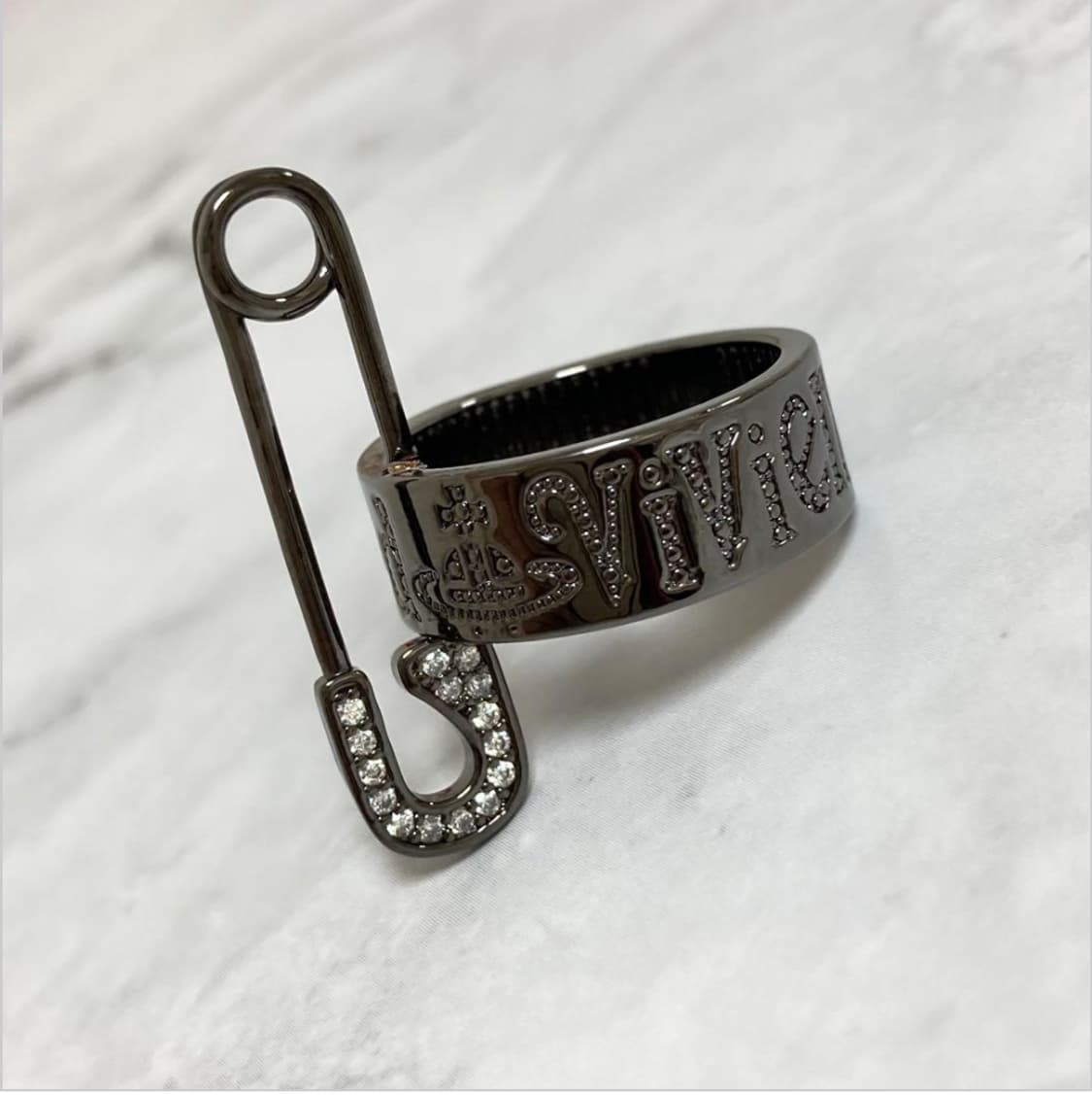 비비안웨스트우드 아카이브 버논링 클립 반지 상품이미지1