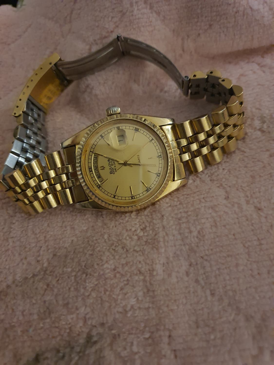 빈티지 부로바 슈퍼세빌 데이데이트 쿼츠  상품이미지2