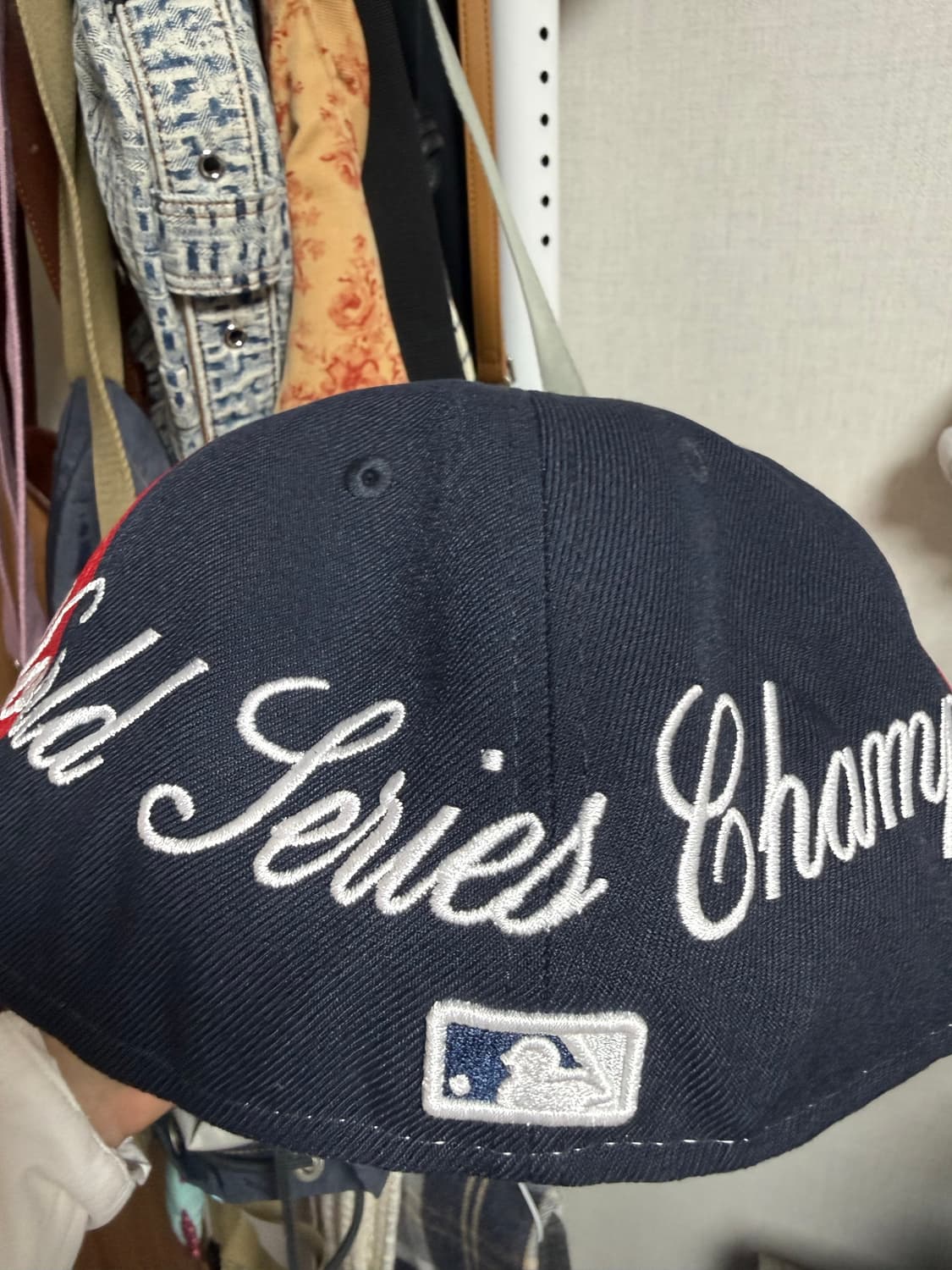 뉴에라 뉴욕 양키스 스크립트 스플릿 패널 피티드캡 60.6 상품이미지4