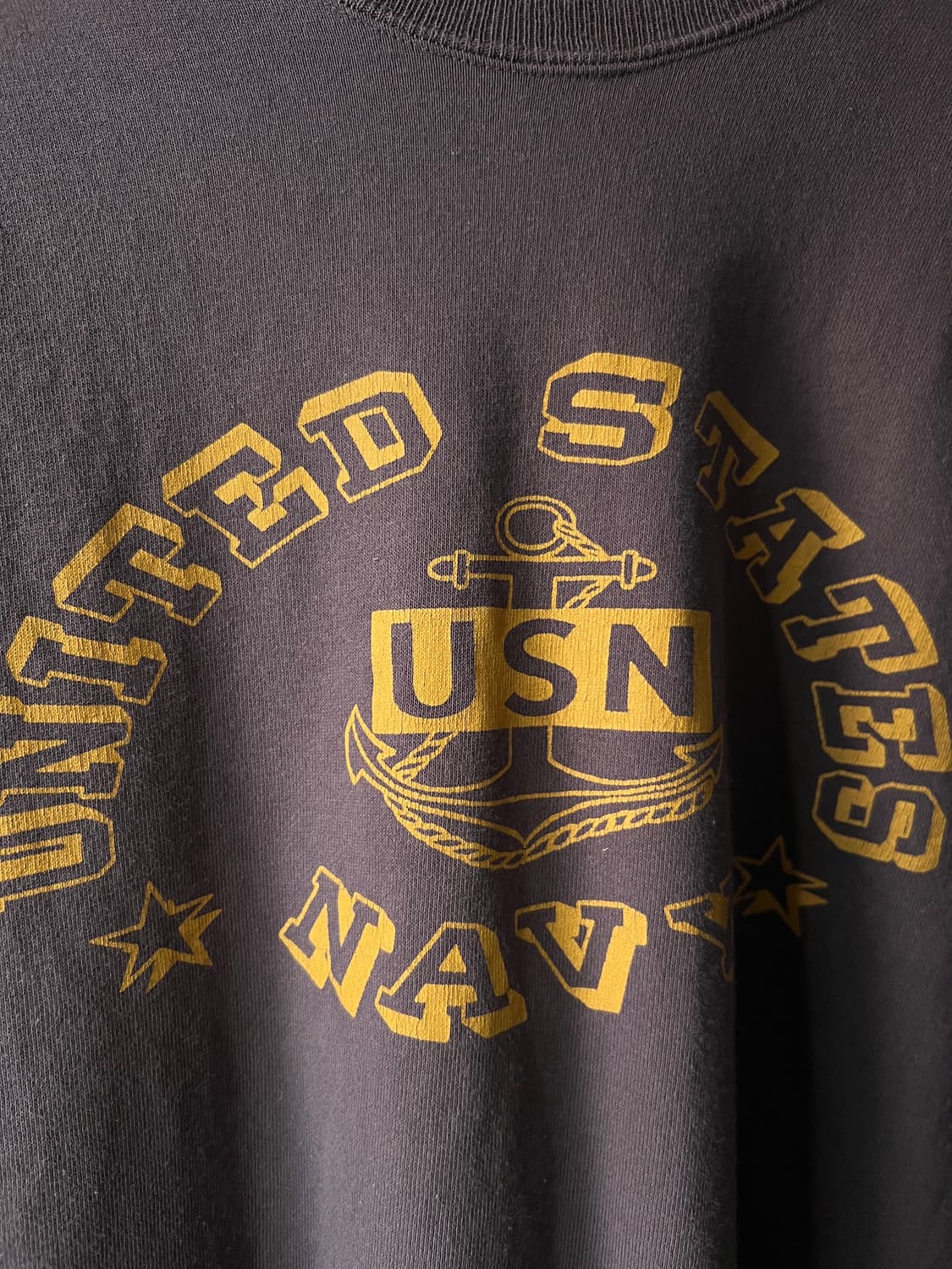 [M]WAREHOUSE 웨어하우스 USN 미 해군 스텐실 스웻셔츠 상품이미지3