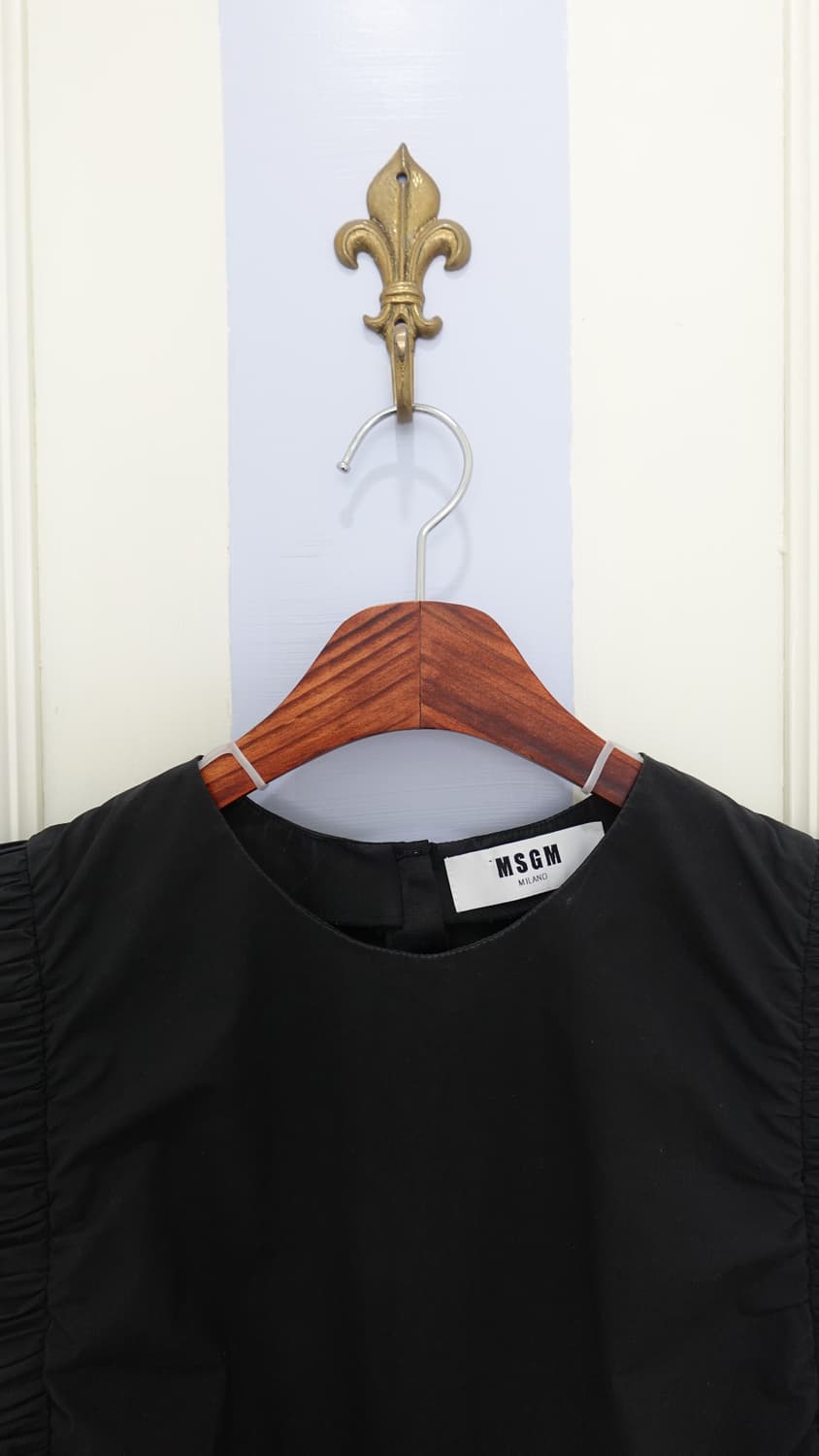 msgm(엠에스지엠) 리본 원피스 블랙 상품이미지5