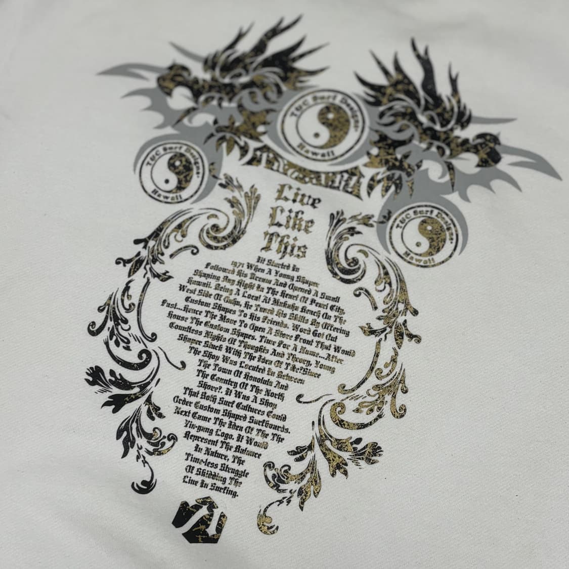 T&C 서프 음양 드래곤 그래픽 스웨셔츠 상품이미지2