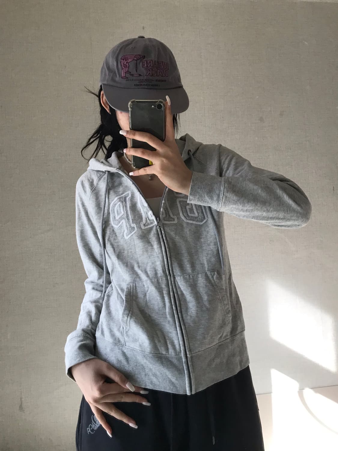 갭 그레이 후드집업 상품이미지3