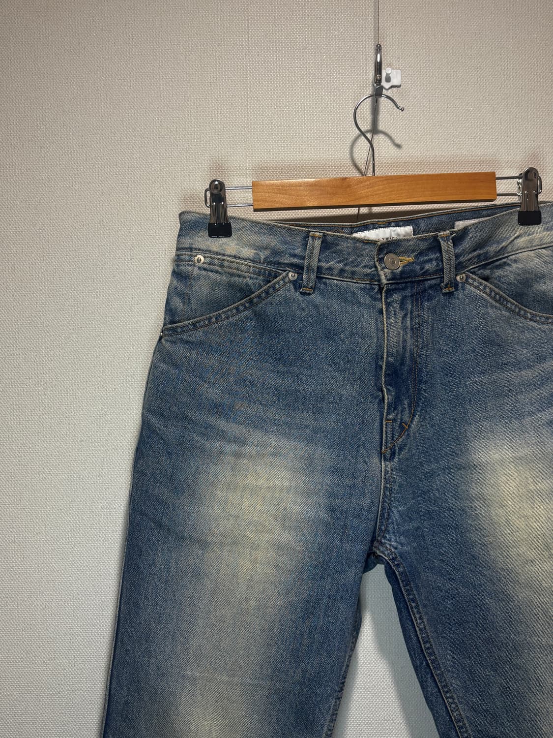 택포/A+급) Tonywack 플레어드 컷 데님 진 빈티지 라이트 블루 상품이미지2