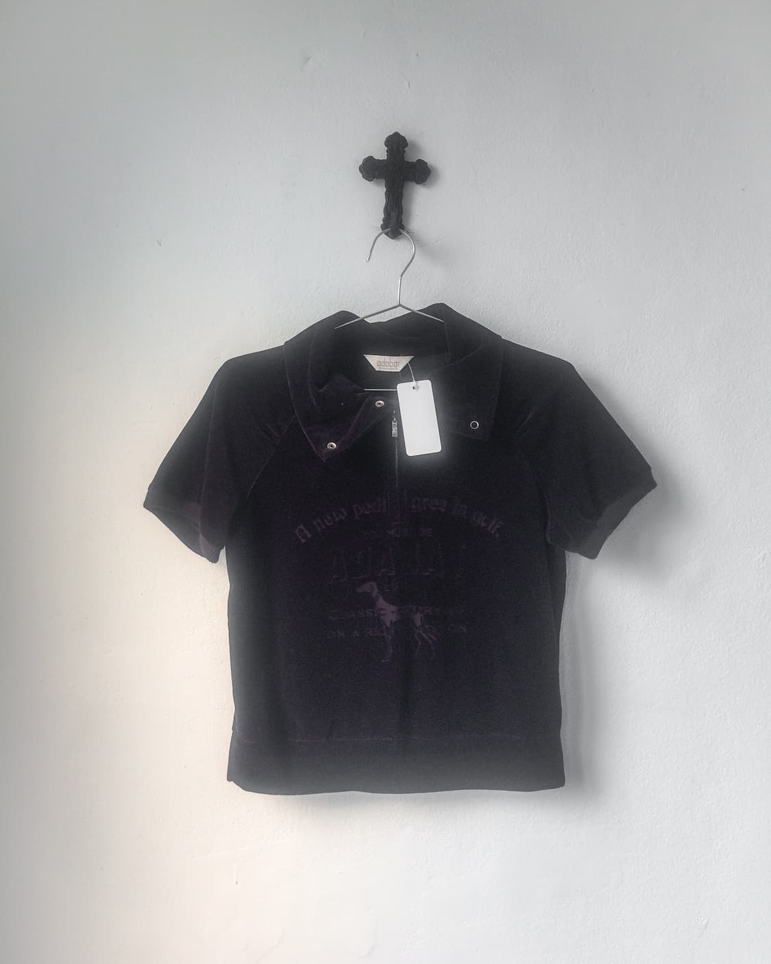 Velvet high neck top 상품이미지2