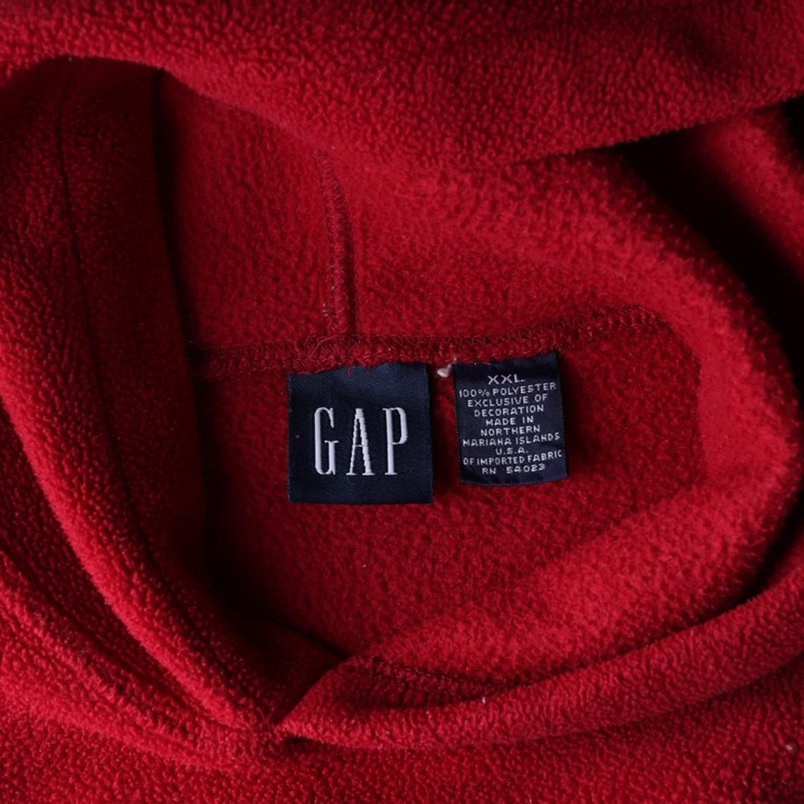 GAP 레드 플리스 로고 후드티 XXL 상품이미지5