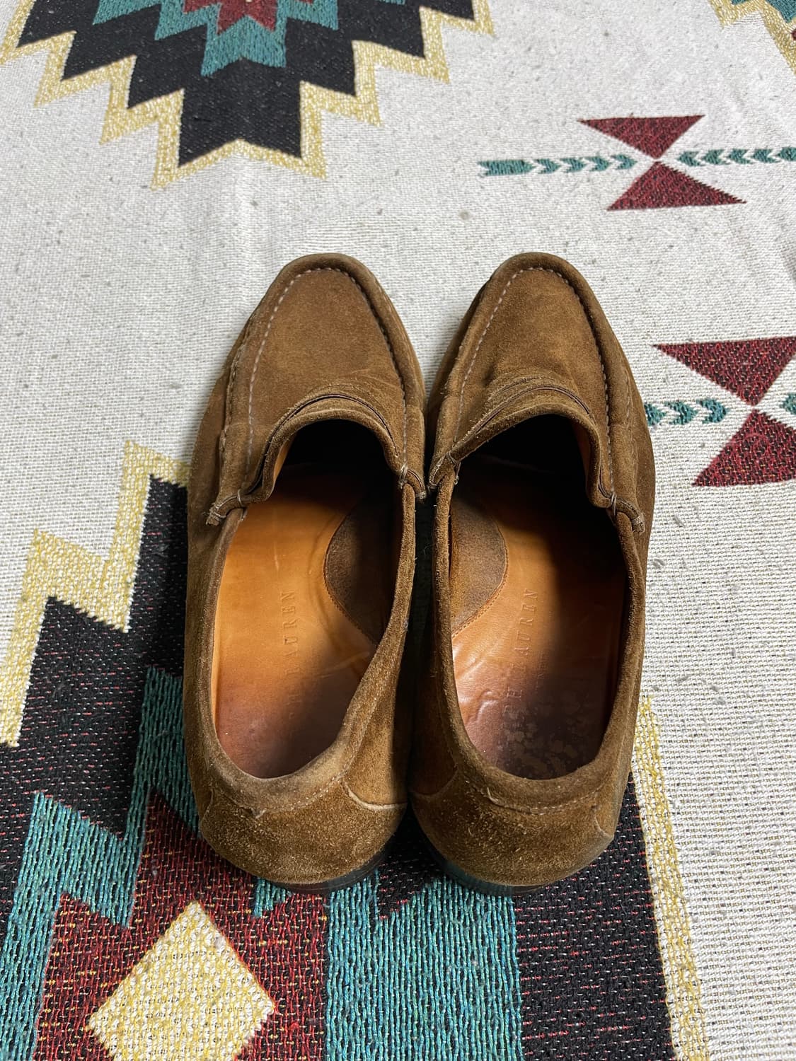 폴로 랄프로렌 퍼플라벨 스웨이드 로퍼(9D) 상품이미지3