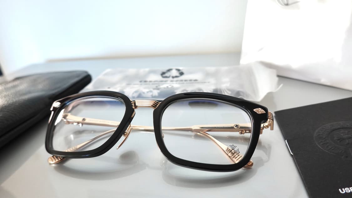 크롬하츠 오버포크 블랙/골드 안경 상품이미지10
