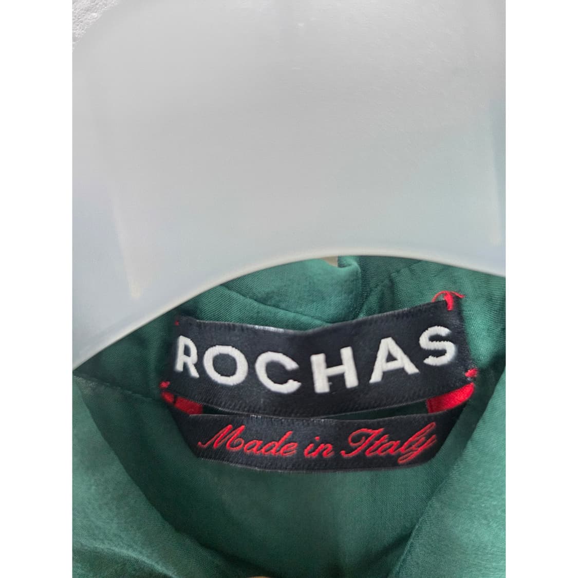 한섬 로카샤 ROCHAS 그린 시스루 프릴 블라우스 상품이미지2