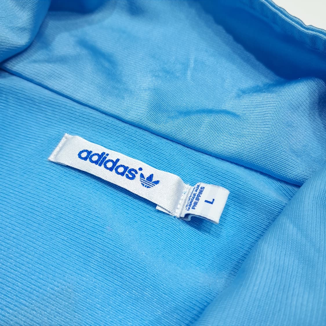 CL963 L 아디다스 90s 올드스쿨 빅트레포일 스카이블루 트랙자켓 상품이미지3