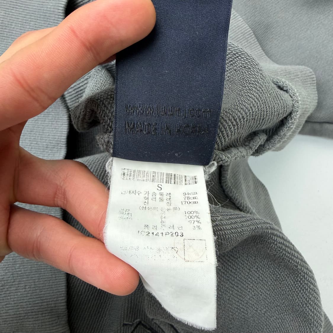 준지 데칼 백 프린팅 스웻셔츠 S 상품이미지9