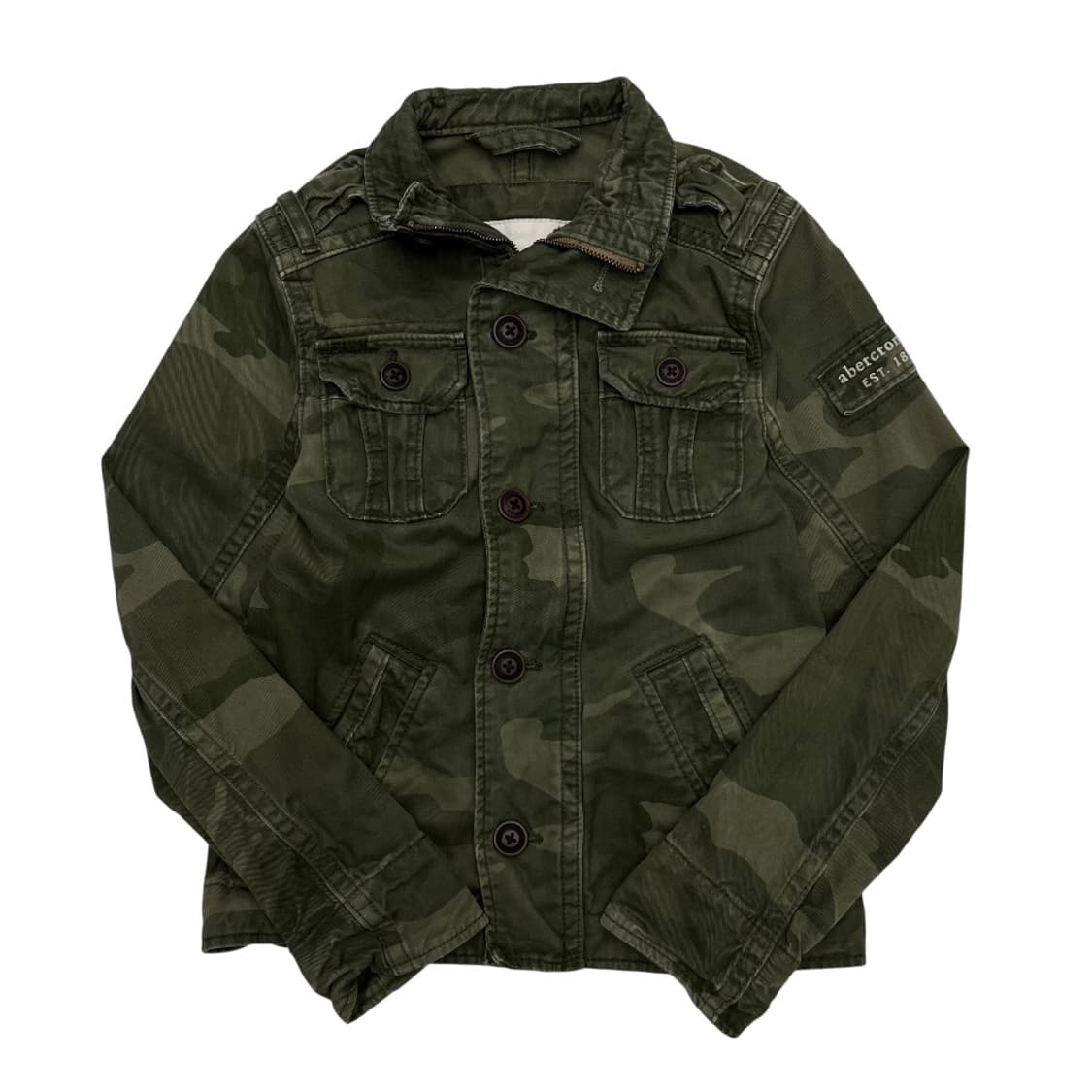 아베크롬비 y2k 카키 카모자켓 S 상품이미지2