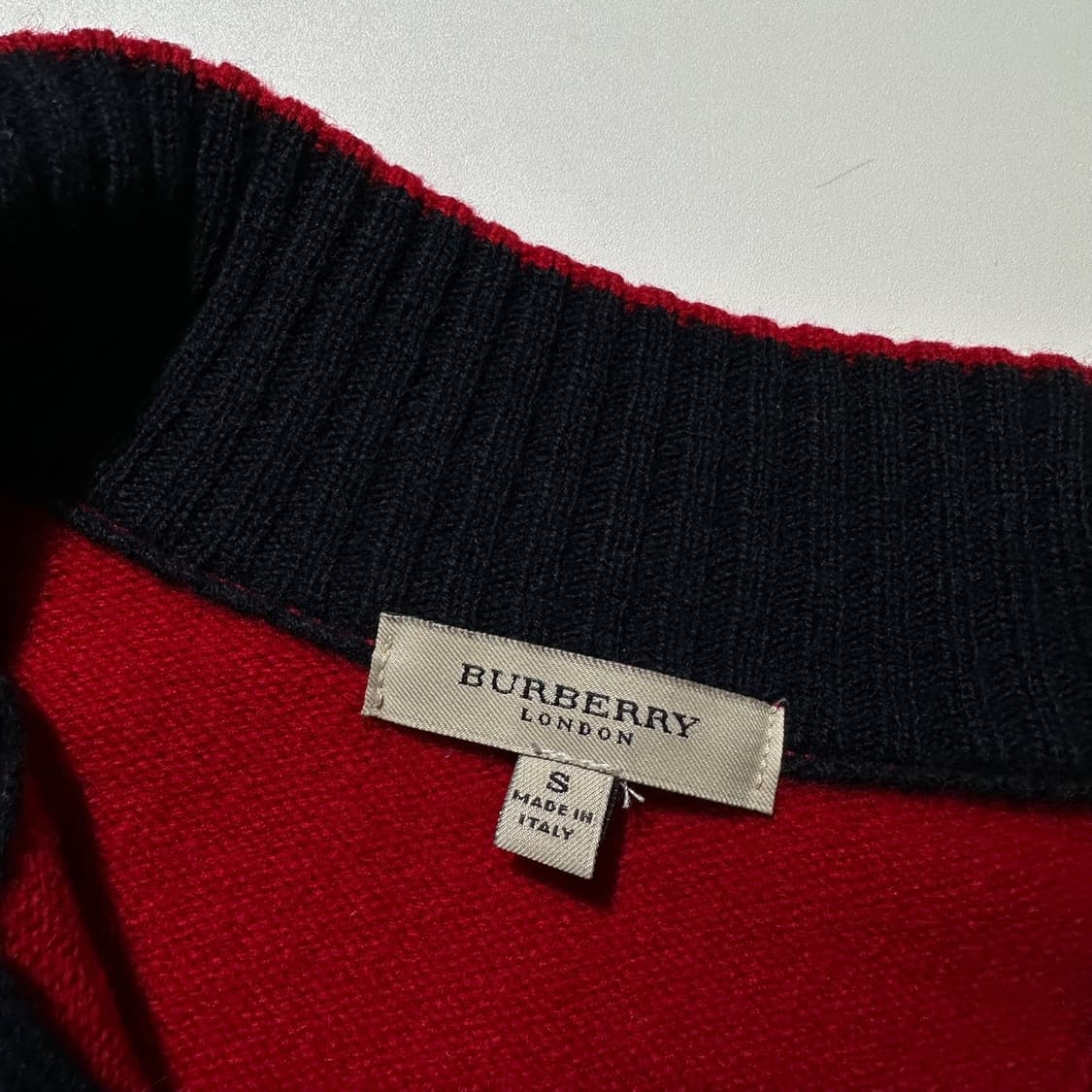 버버리 램스울 하프집업 니트 상품이미지4