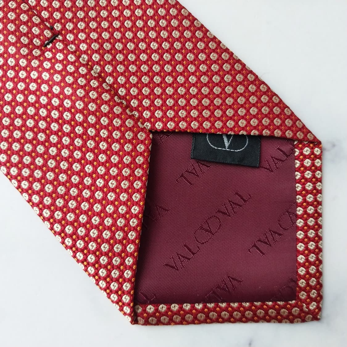 발렌티노 넥타이 레드 스몰 패턴 9.9cm A+등급 K2171
 상품이미지7