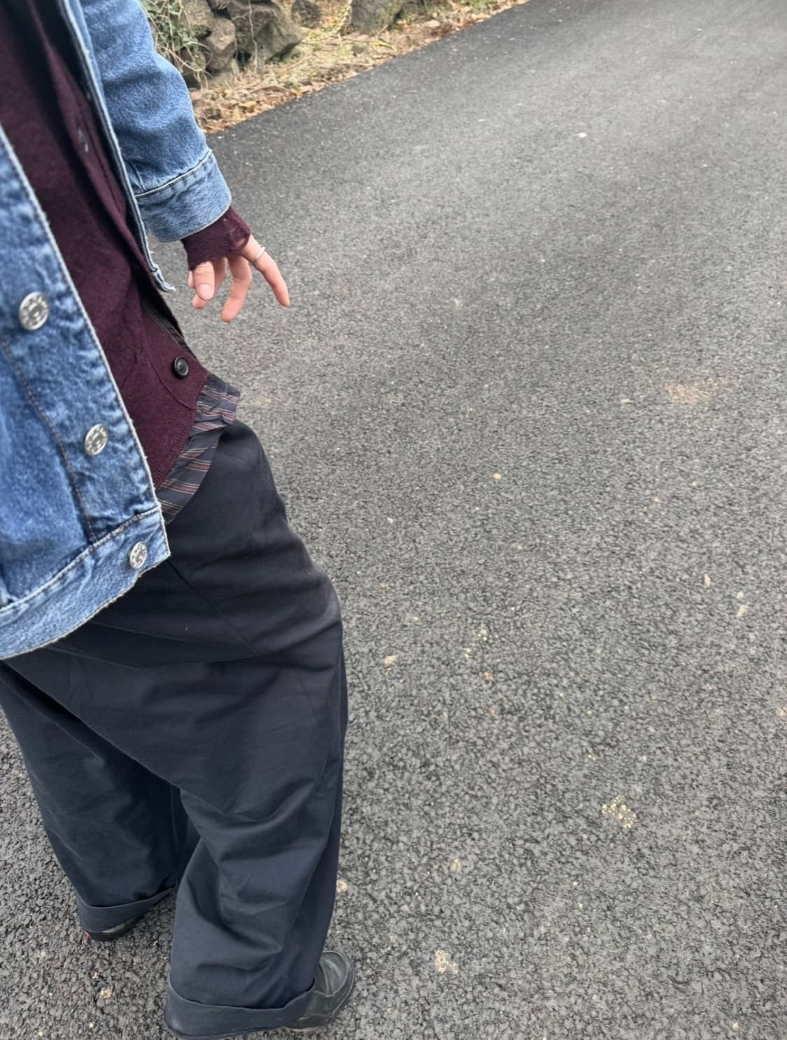 마르지엘라 디스트레스 가디건 버건디 xl 상품이미지5