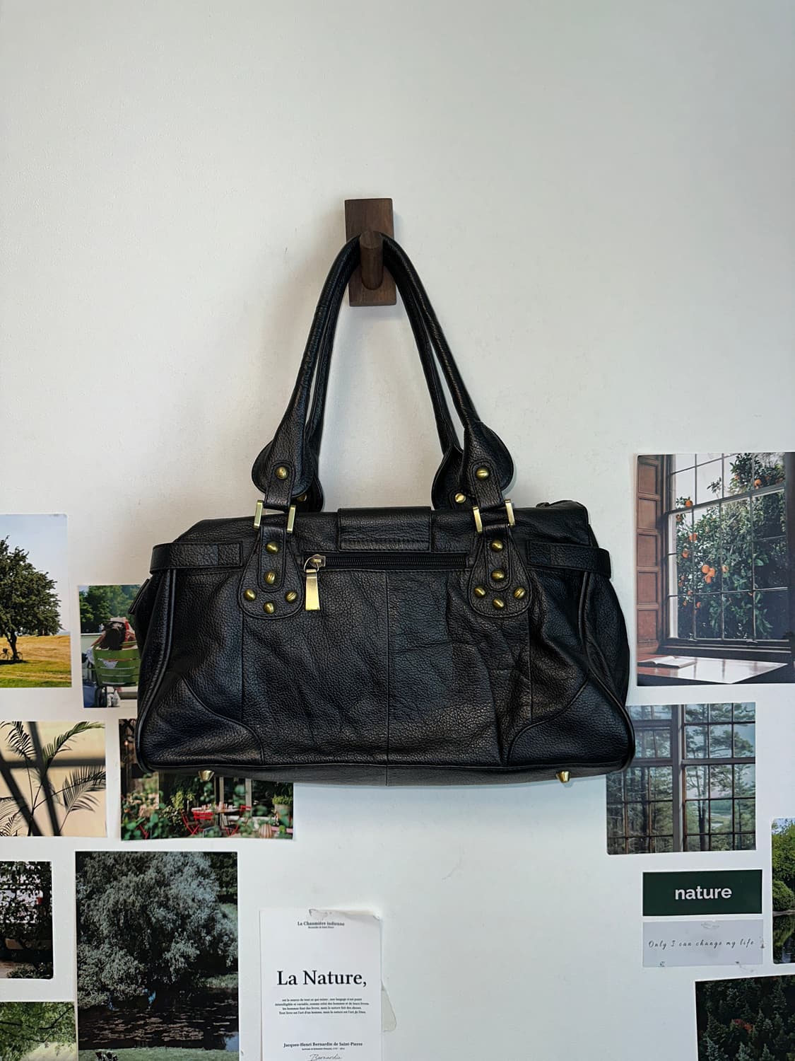 Black y2k buckle shoulder bag 상품이미지3