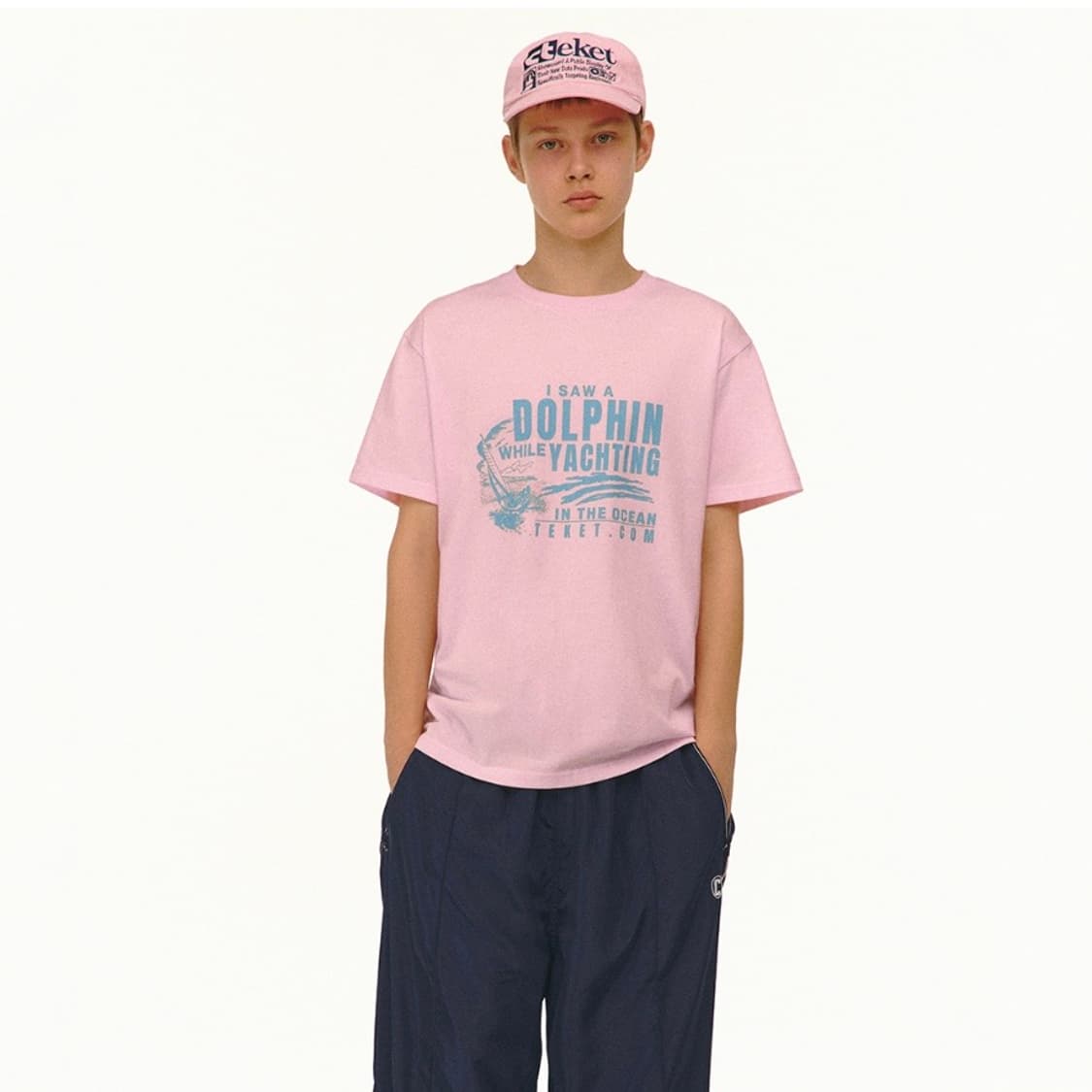 테켓 Dolphin Friends Tee Pink (M사이즈) 상품이미지1