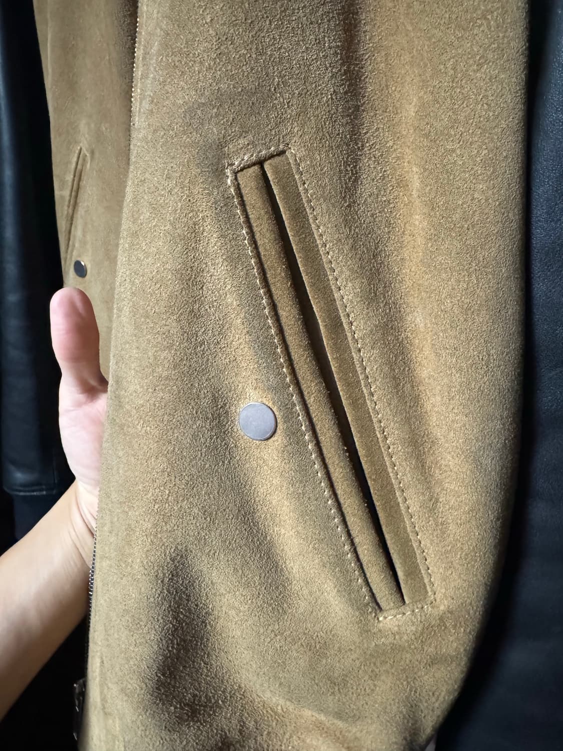 Sandro 산드로 가죽자켓 블루종 상품이미지4