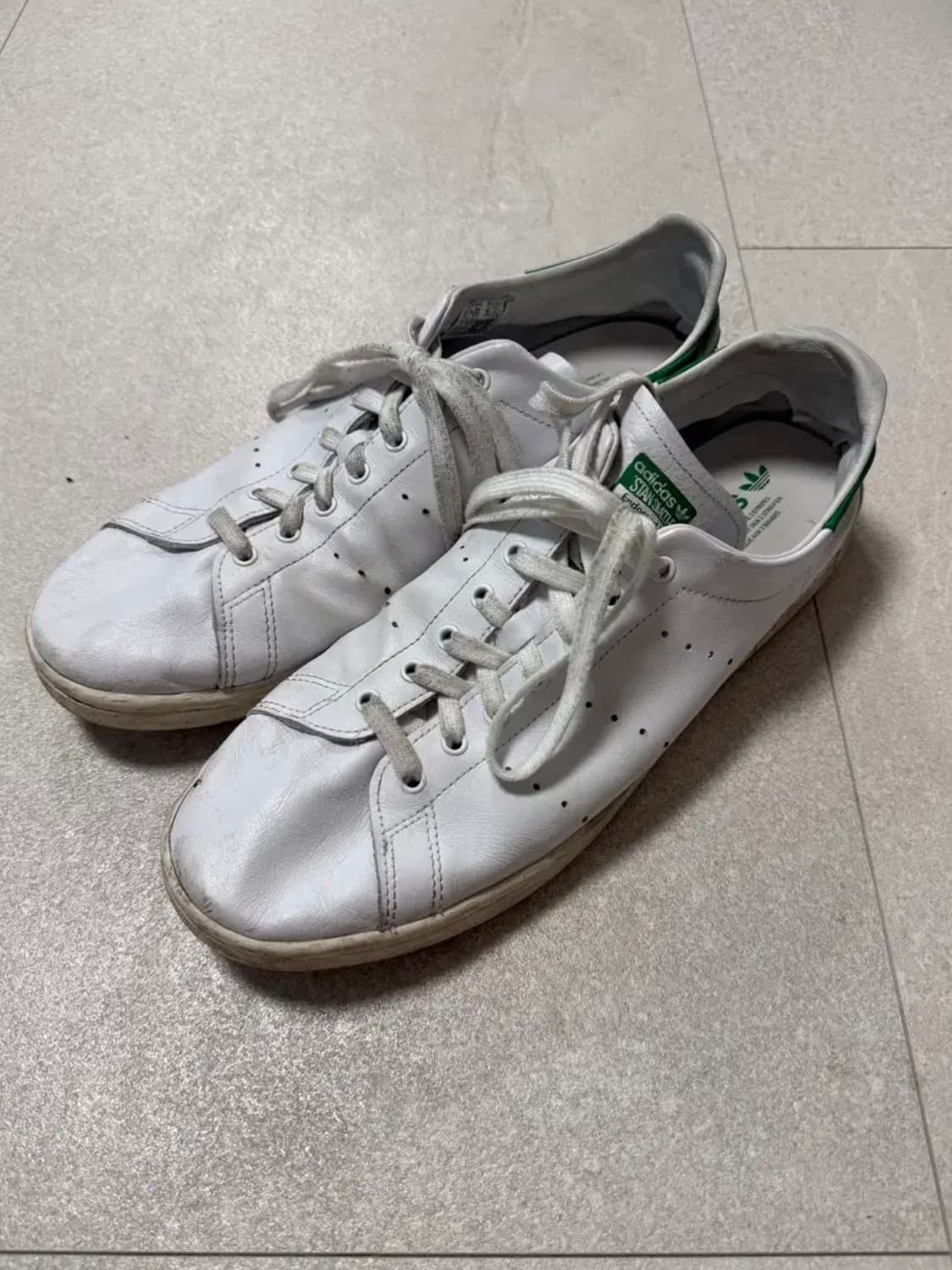 (300) 아디다스 스탠스미스 데콘 클라우드 화이트 그린 상품이미지1