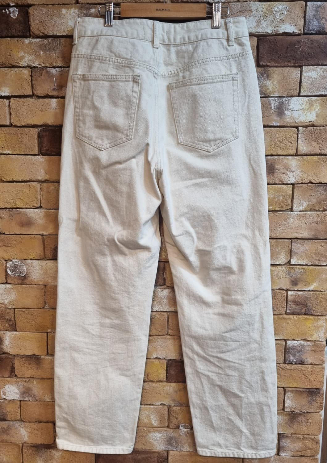 무신사 스탠다드 크림 와이드 팬츠 29 상품이미지2