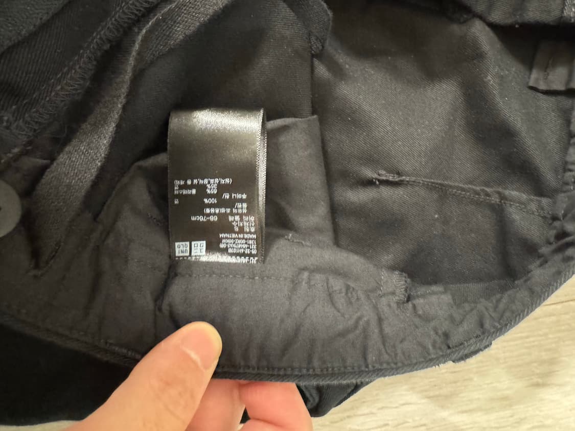 유니클로 C 배럴팬츠S 블랙 상품이미지3