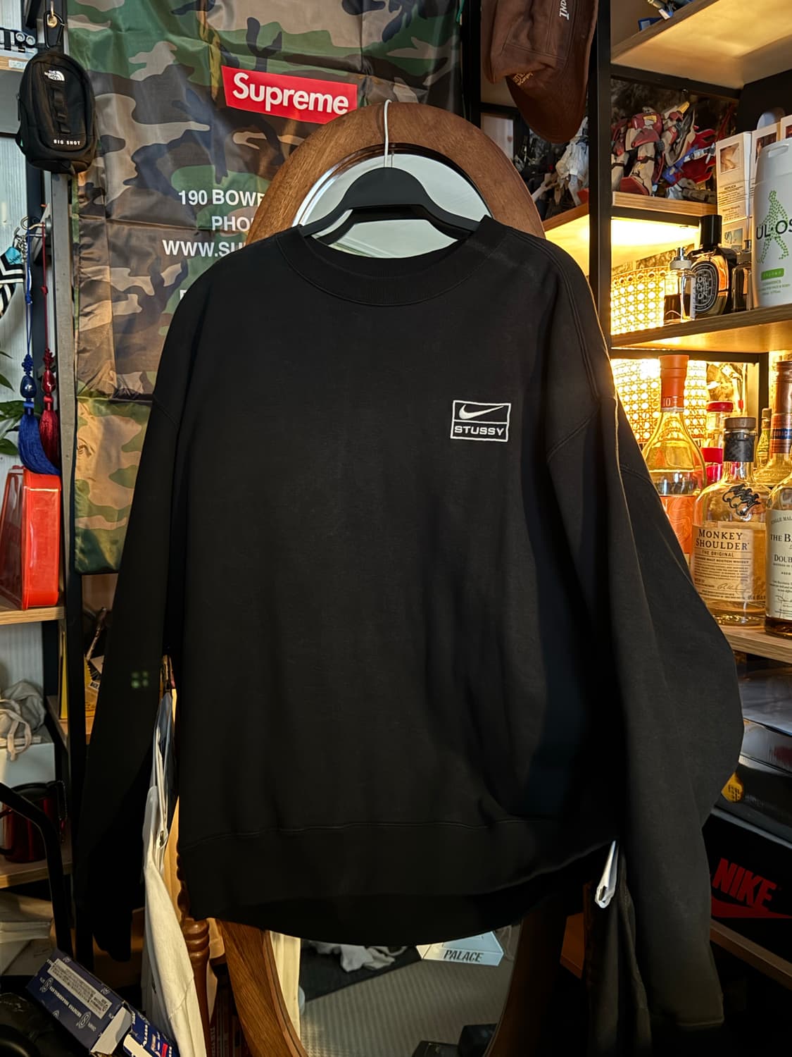 Xl 나이키 x 스투시 NRG 맨투맨 블랙 상품이미지1