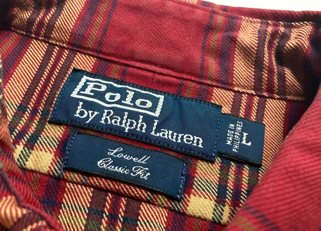 90-00s 폴로 랄프로렌 로웰 클래식핏 체크 셔츠 100-105 상품이미지4