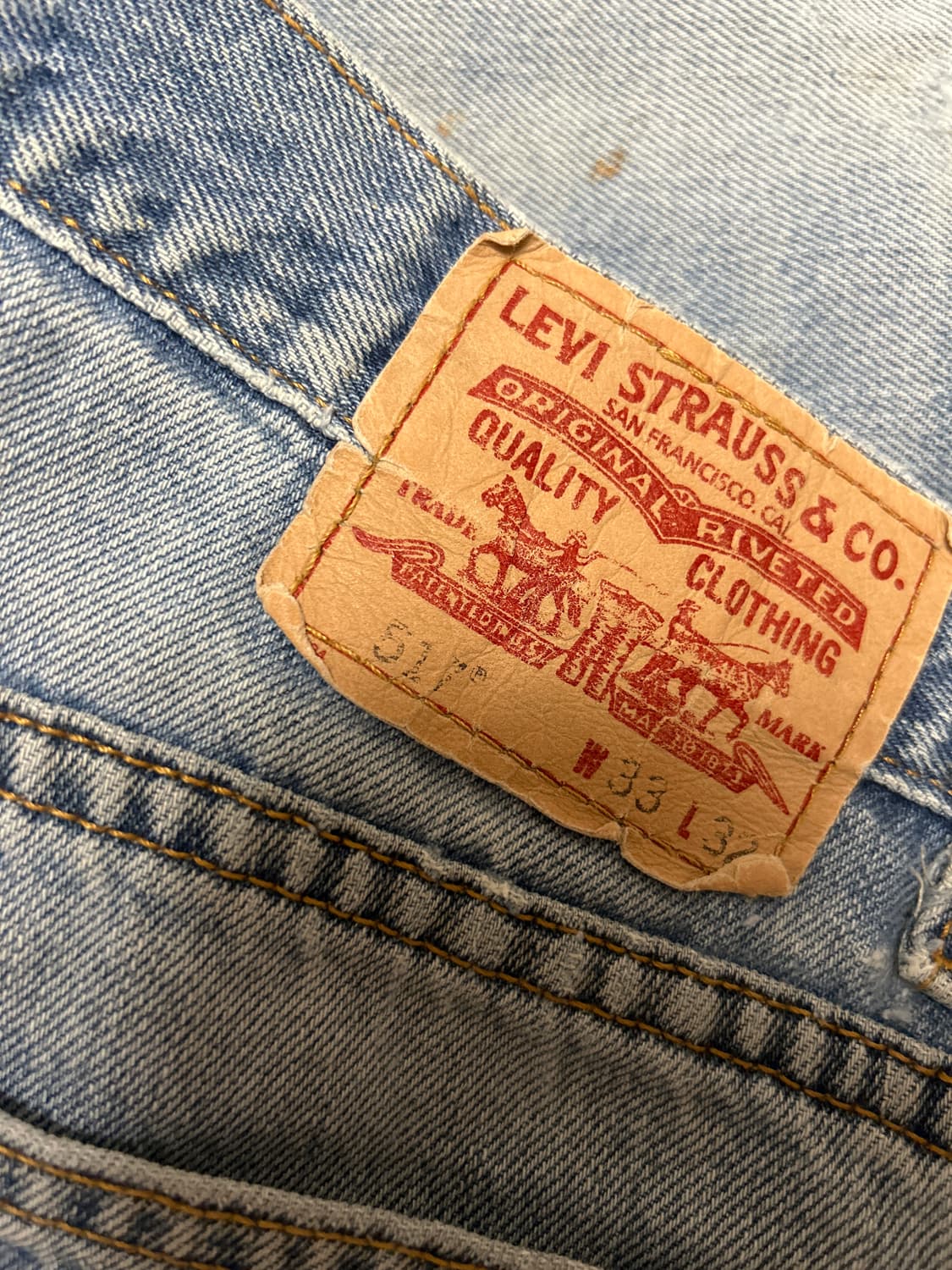 리바이스 517 리페어진 33w 상품이미지5