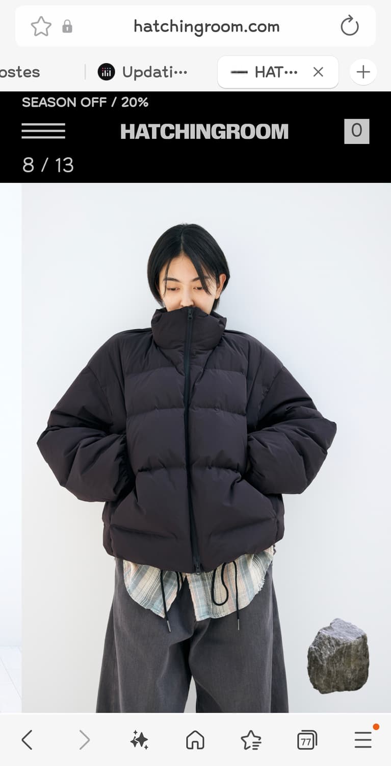 (3)해칭룸 4PK 다운푸퍼 패딩 다크버건디 상품이미지9