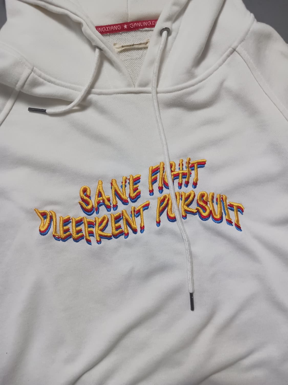 [프리] VEGORRS LAB 물고기 그래픽 자수 후드티셔츠 상품이미지3