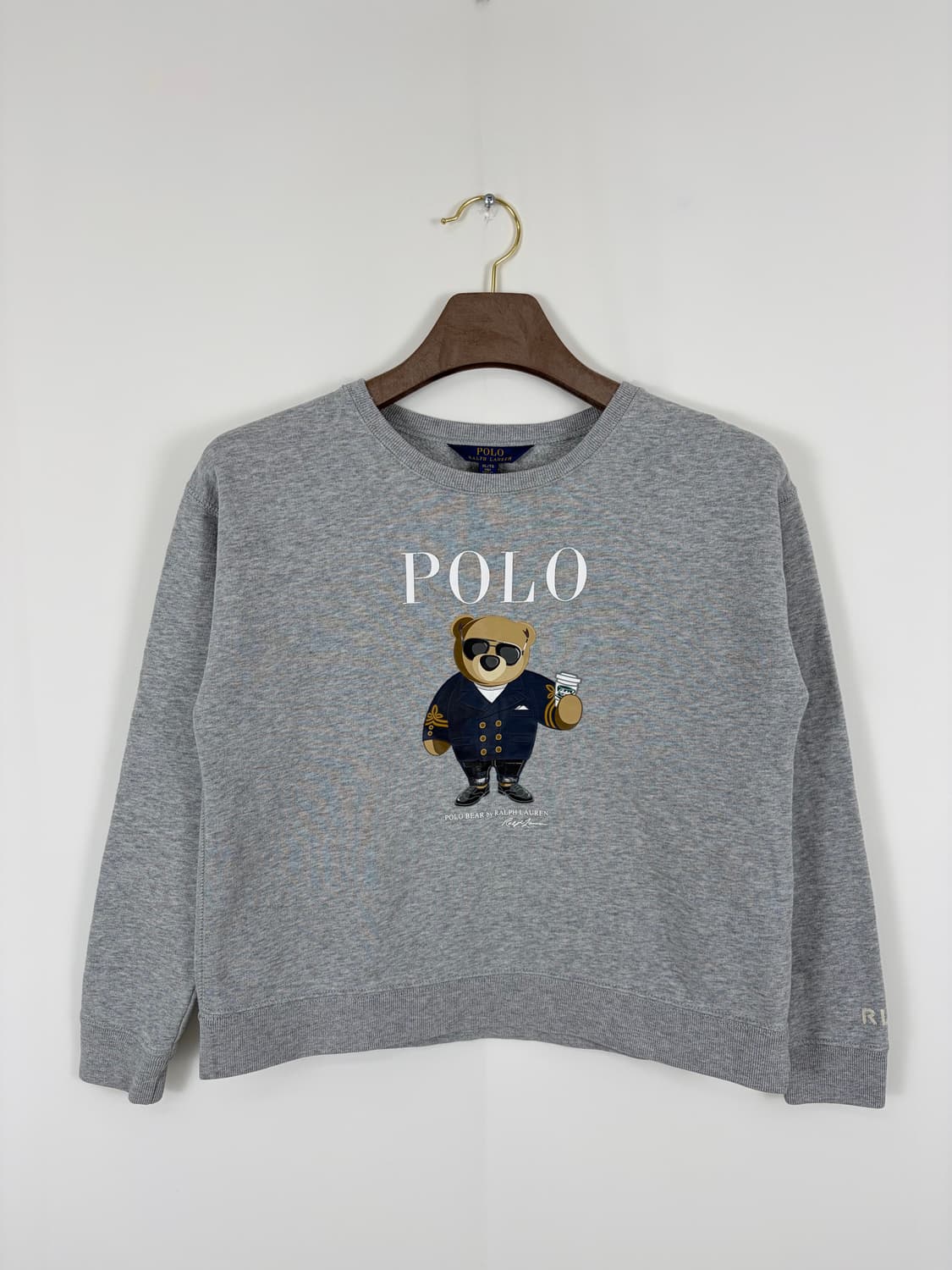 a51) 폴로랄프로렌 베어 크롭 맨투맨 상품이미지1