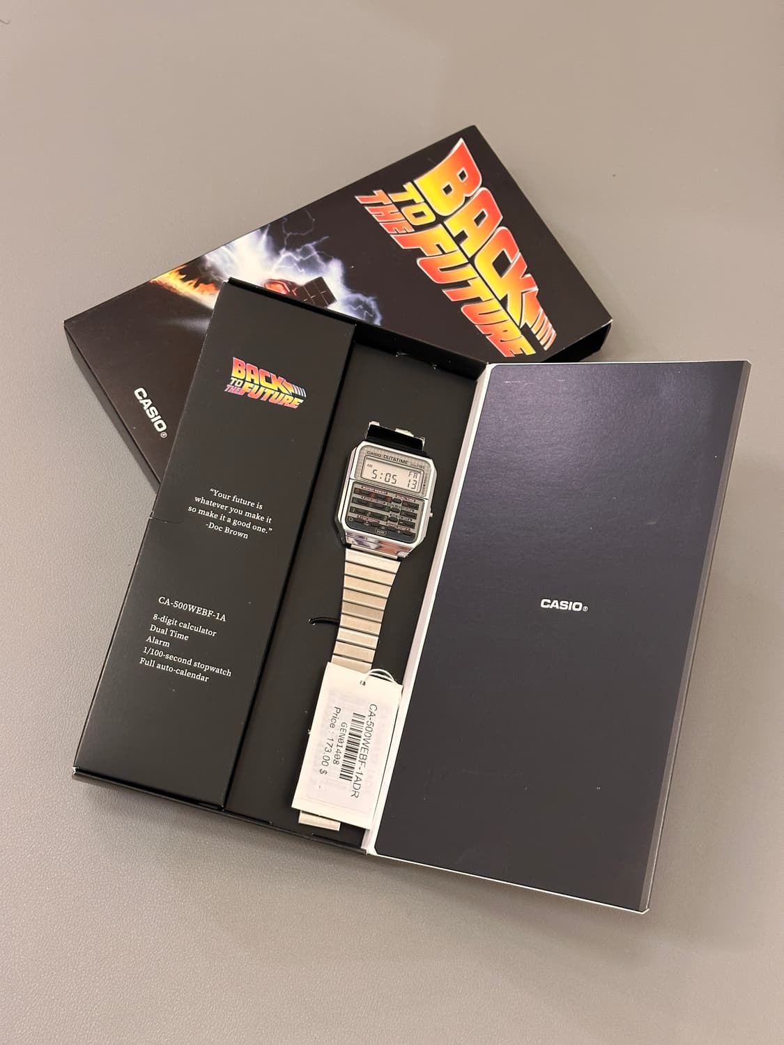국내 당일 발송) 카시오 x 백 투 더 퓨처 CA-500WEBF-1A n 상품이미지5