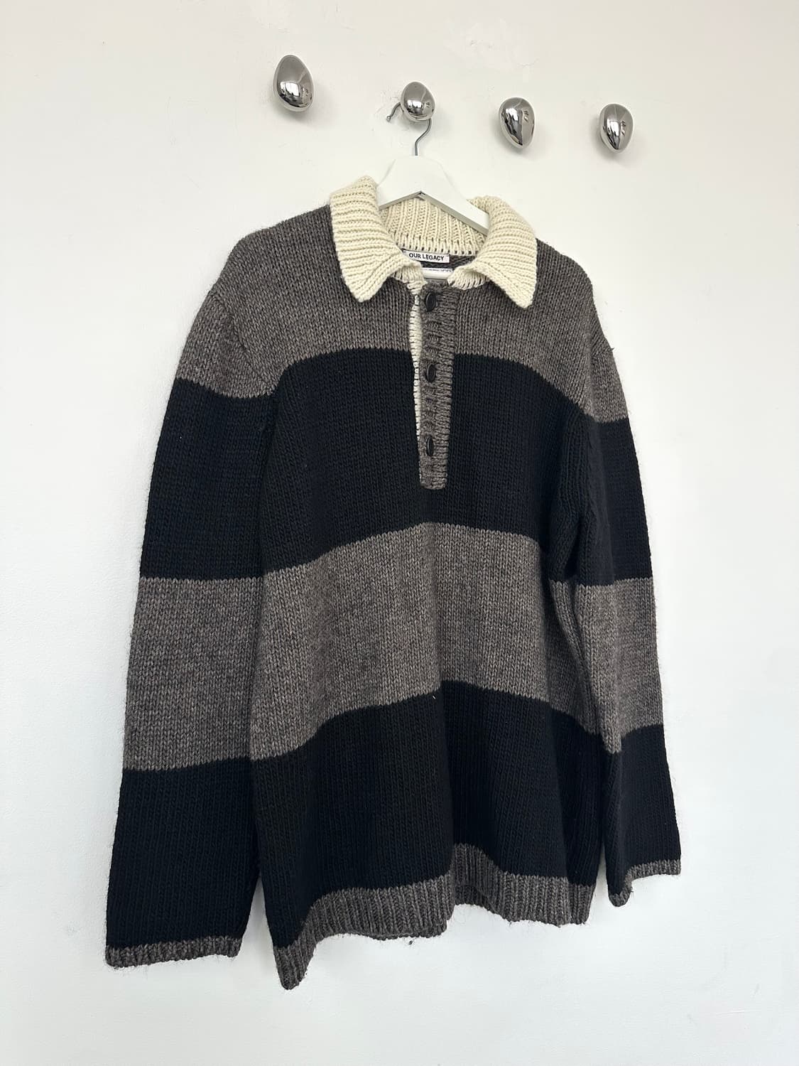 아워레가시 빅피케 스트라이프 니트 상품이미지3