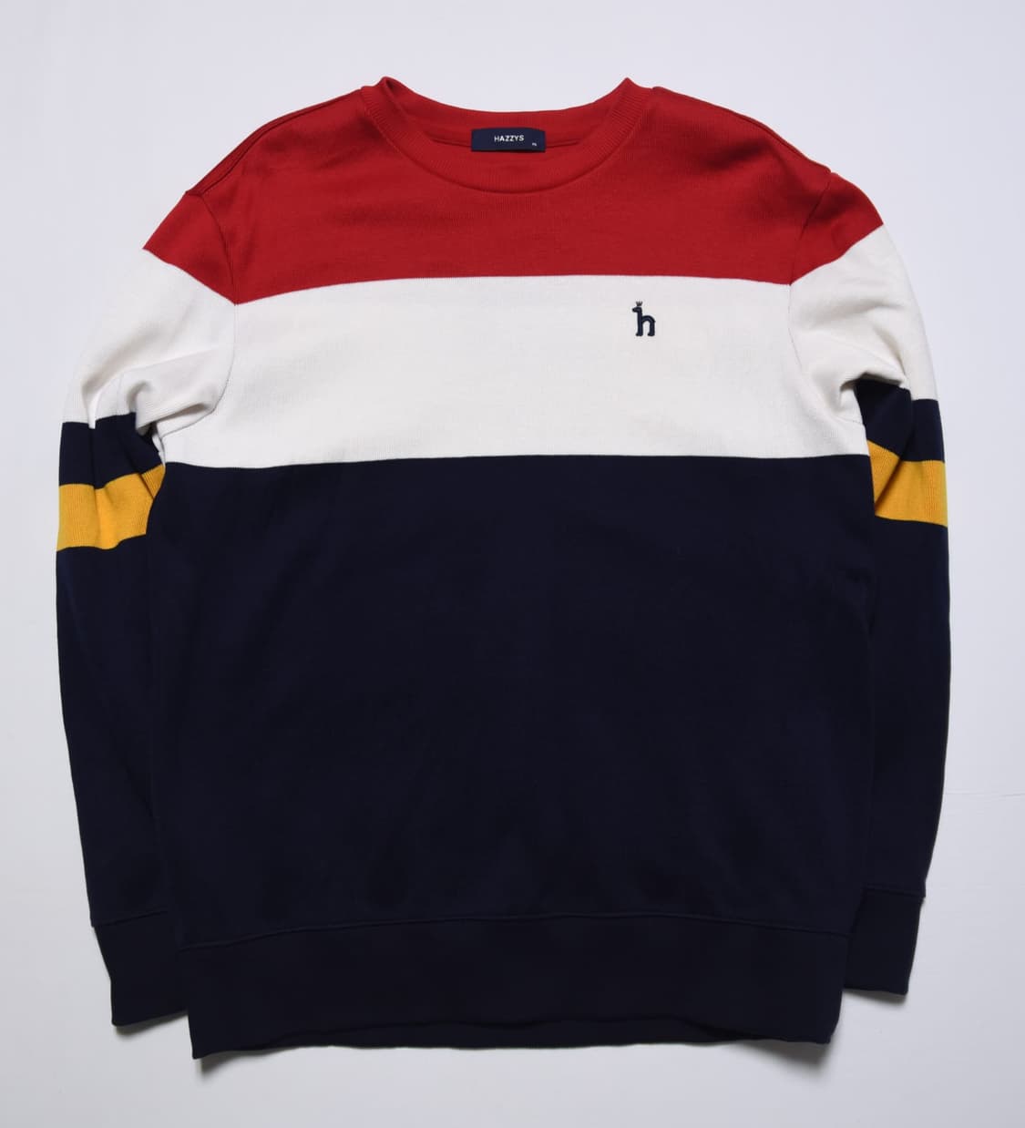 헤지스 남성 배색 맨투맨 95 상품이미지1