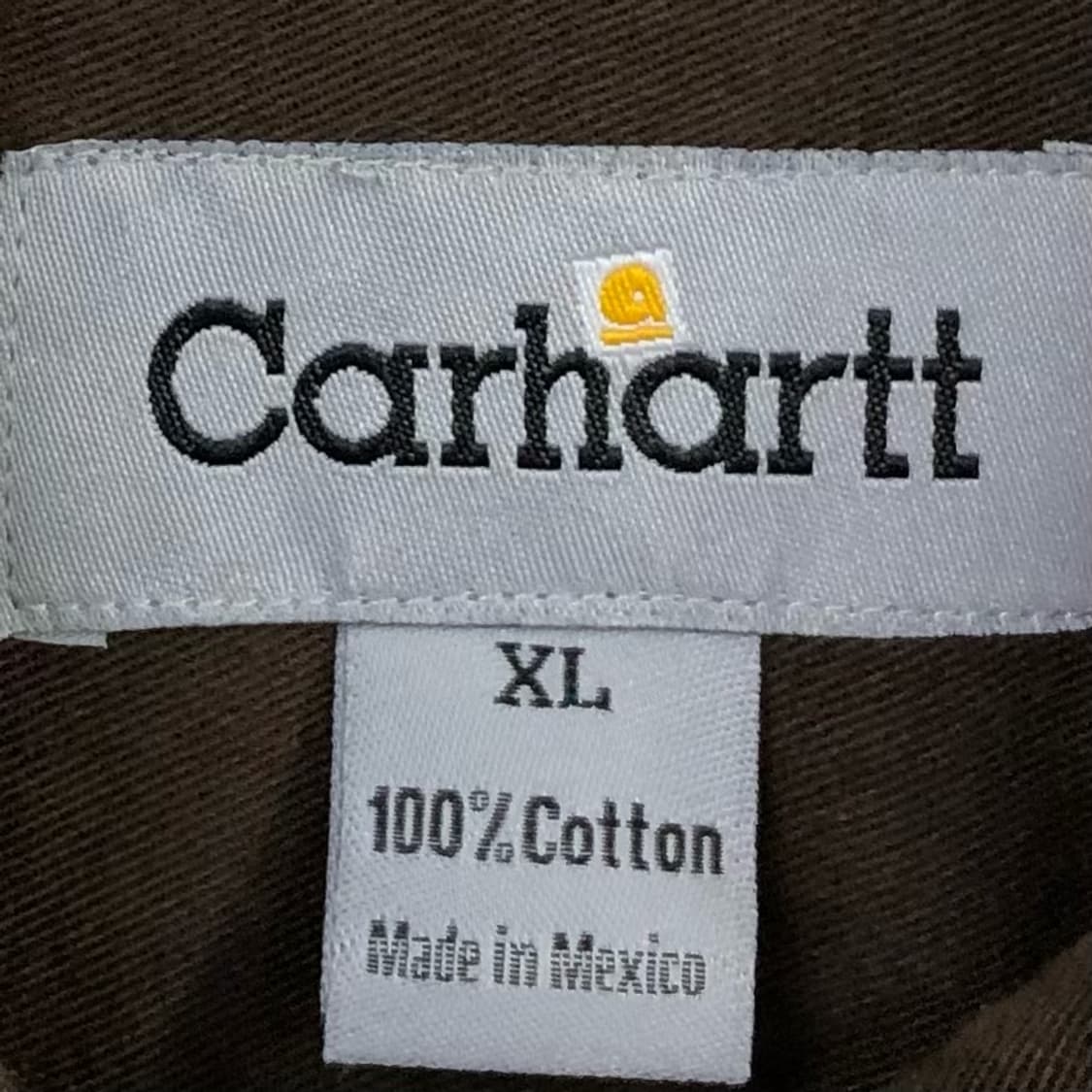 XL 칼하트 브라운 워크 셔츠 상품이미지3