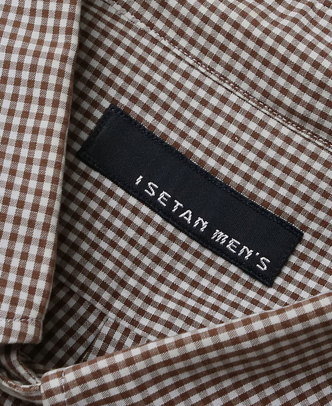 이세탄 맨즈 [Isetan Men's] 브라운 깅엄 체크 버튼다운 셔츠 상품이미지6
