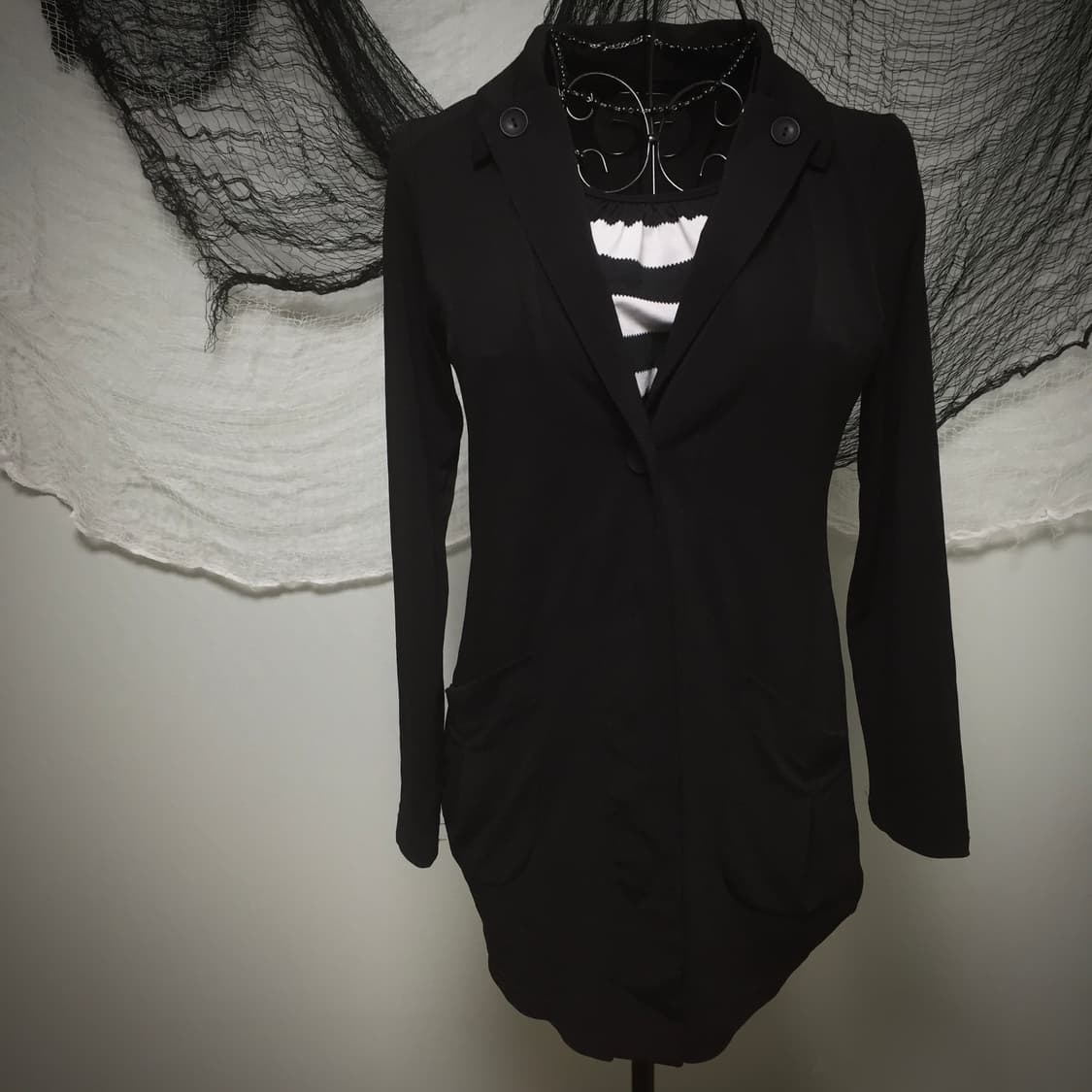 Goth stripe jacket dress set 상품이미지8