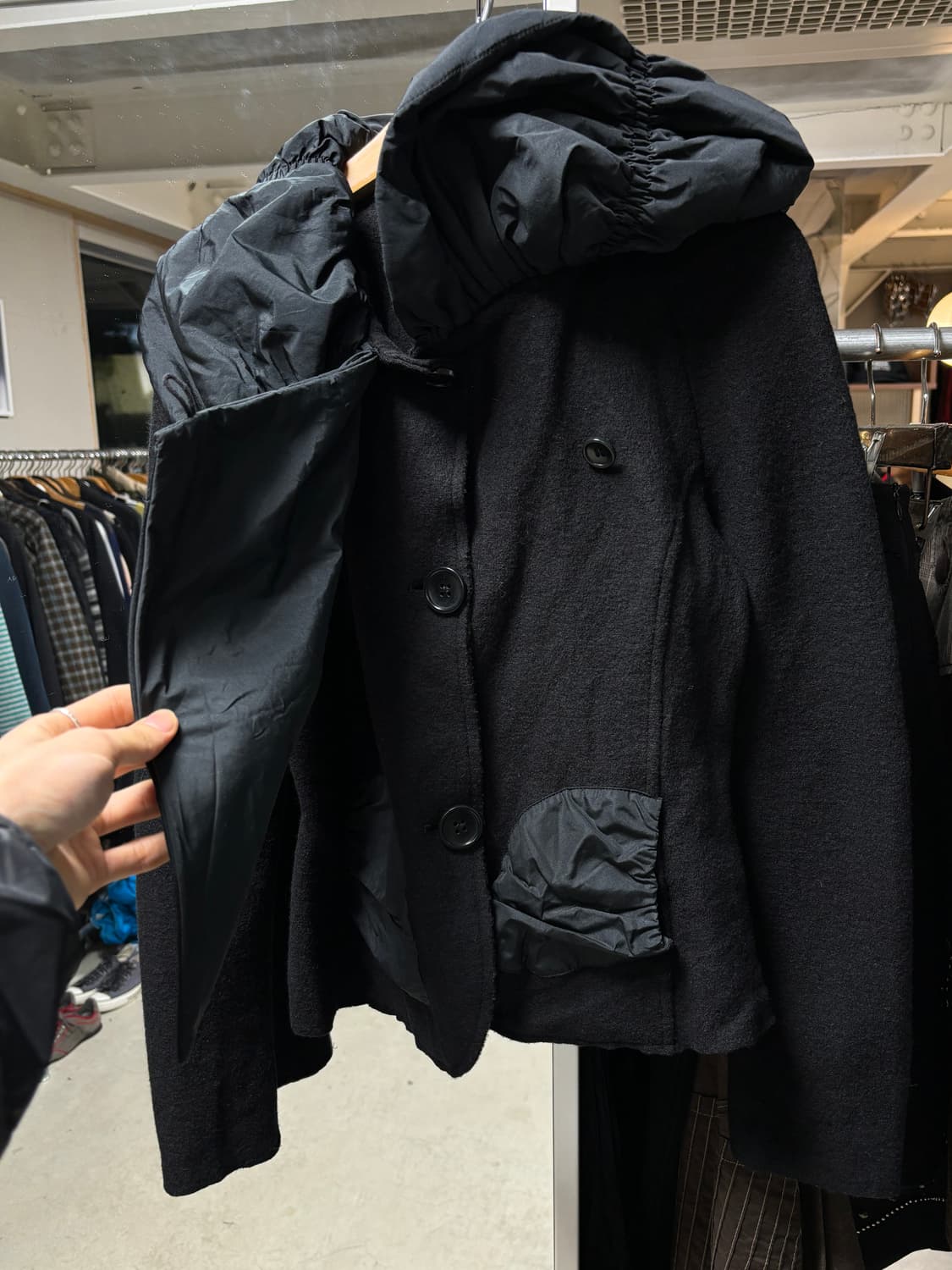 &.Eycia 변형 울자켓 상품이미지3