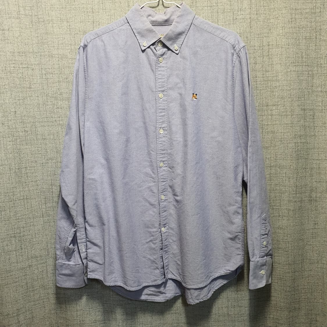 메종키츠네 폭스 자수 옥스포드 셔츠  상품이미지1