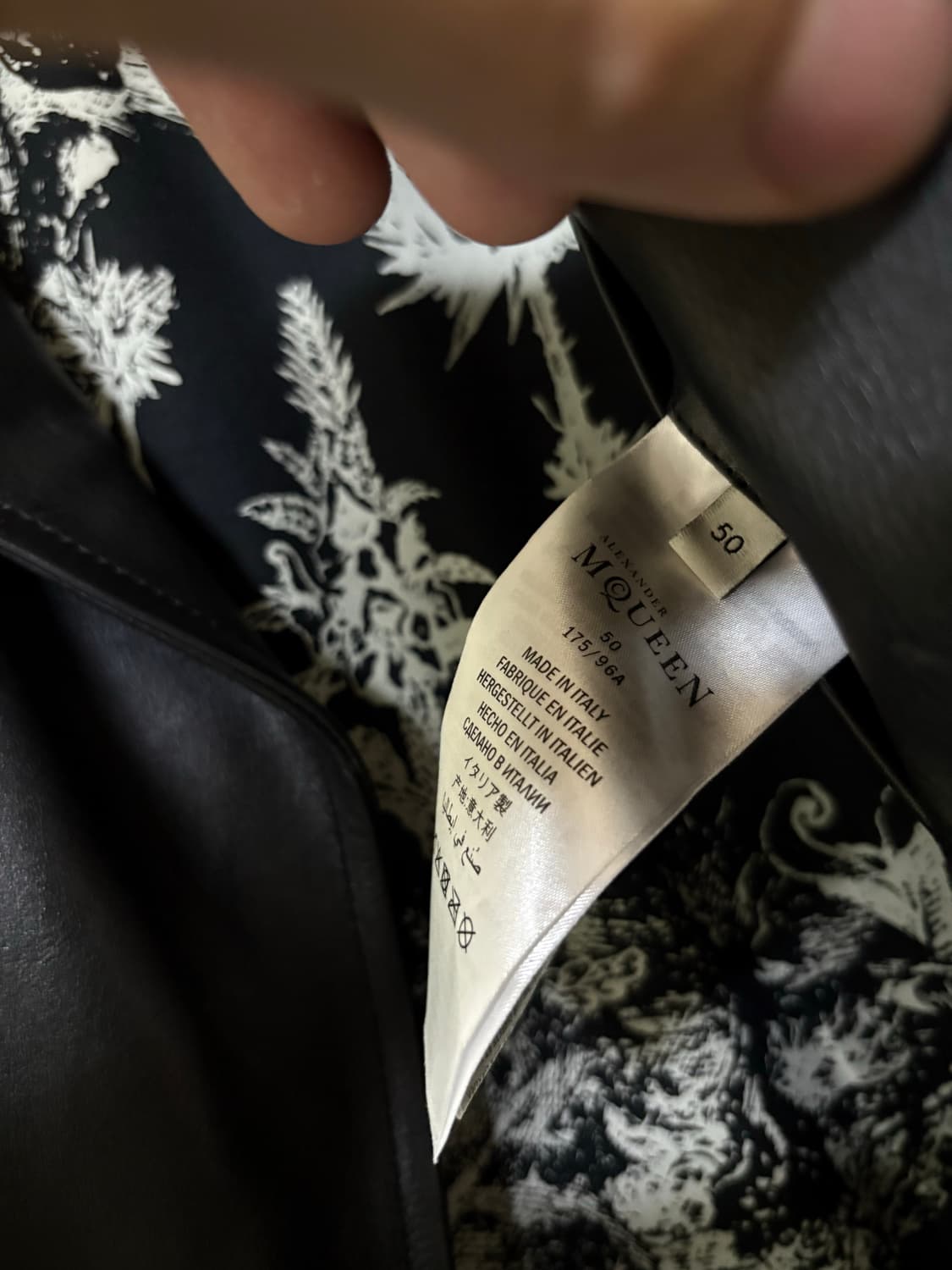 알렉산더 맥퀸 22fw 더블라이더 레더자켓 상품이미지4