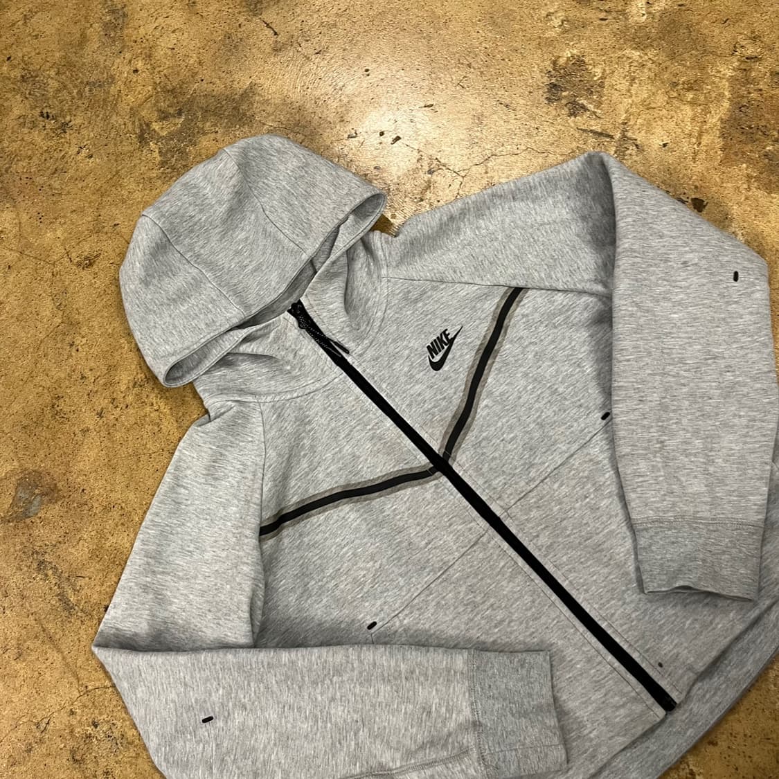 [정품/M] 나이키 테크 플리스 후드 집업 그레이 b14 상품이미지1