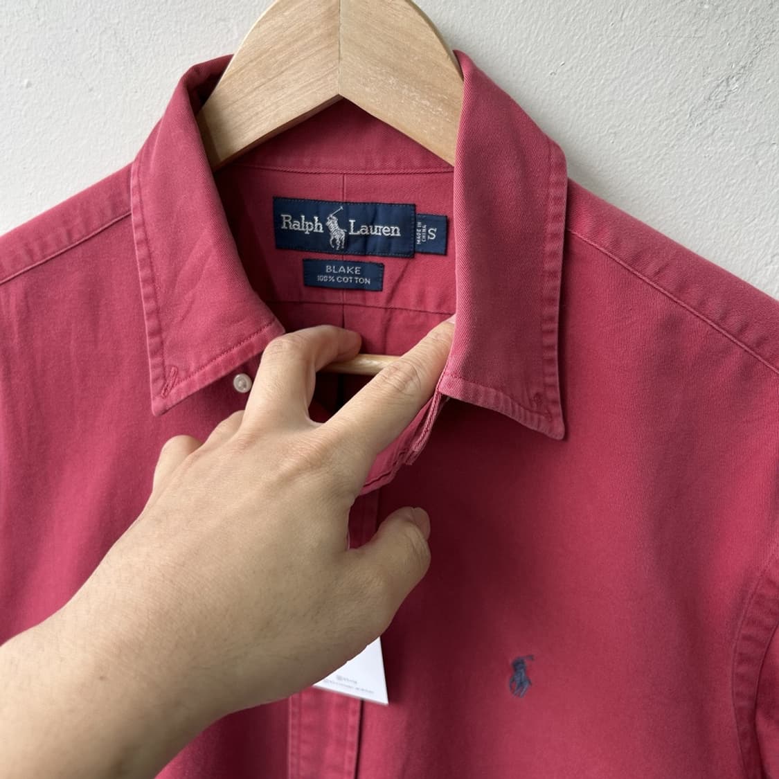 15218 - 폴로 랄프로렌 버건디 셔츠 상품이미지3
