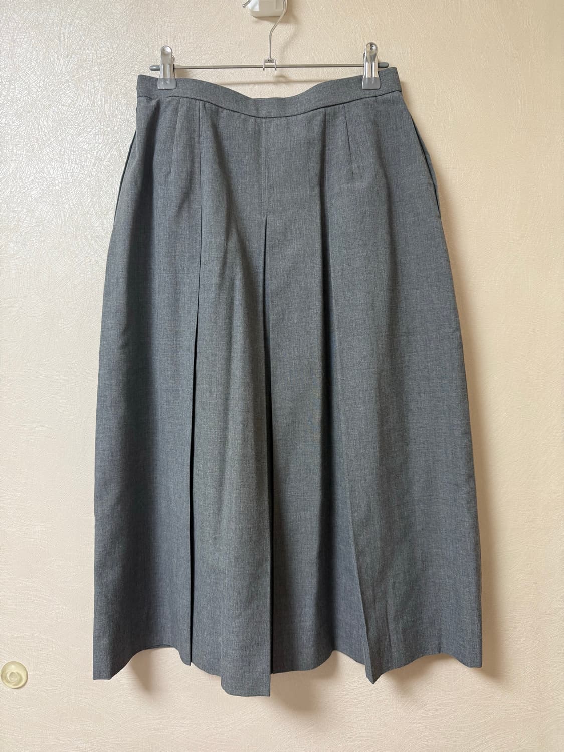vintage pleats gray skirt 상품이미지3