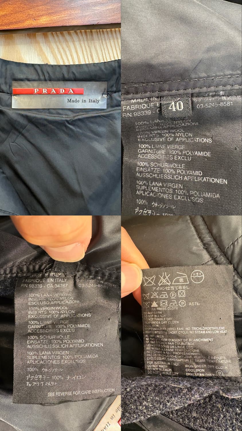 프라다 버진 울 스커트 상품이미지10