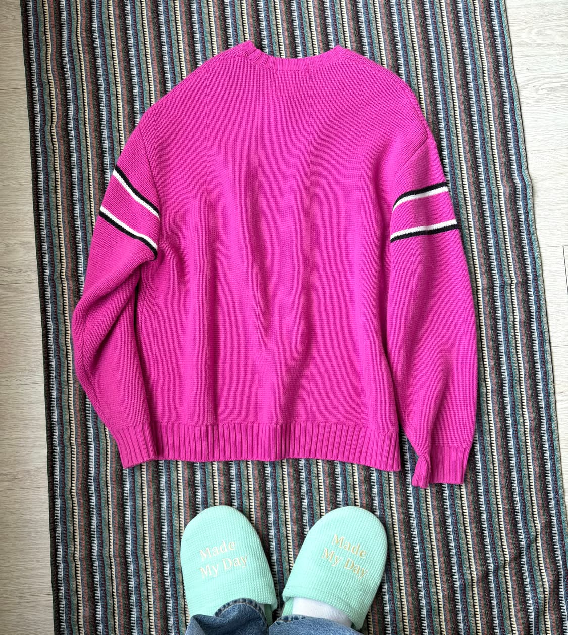 슈프림 체스트 스트라이프 니트 스웨터 상품이미지3