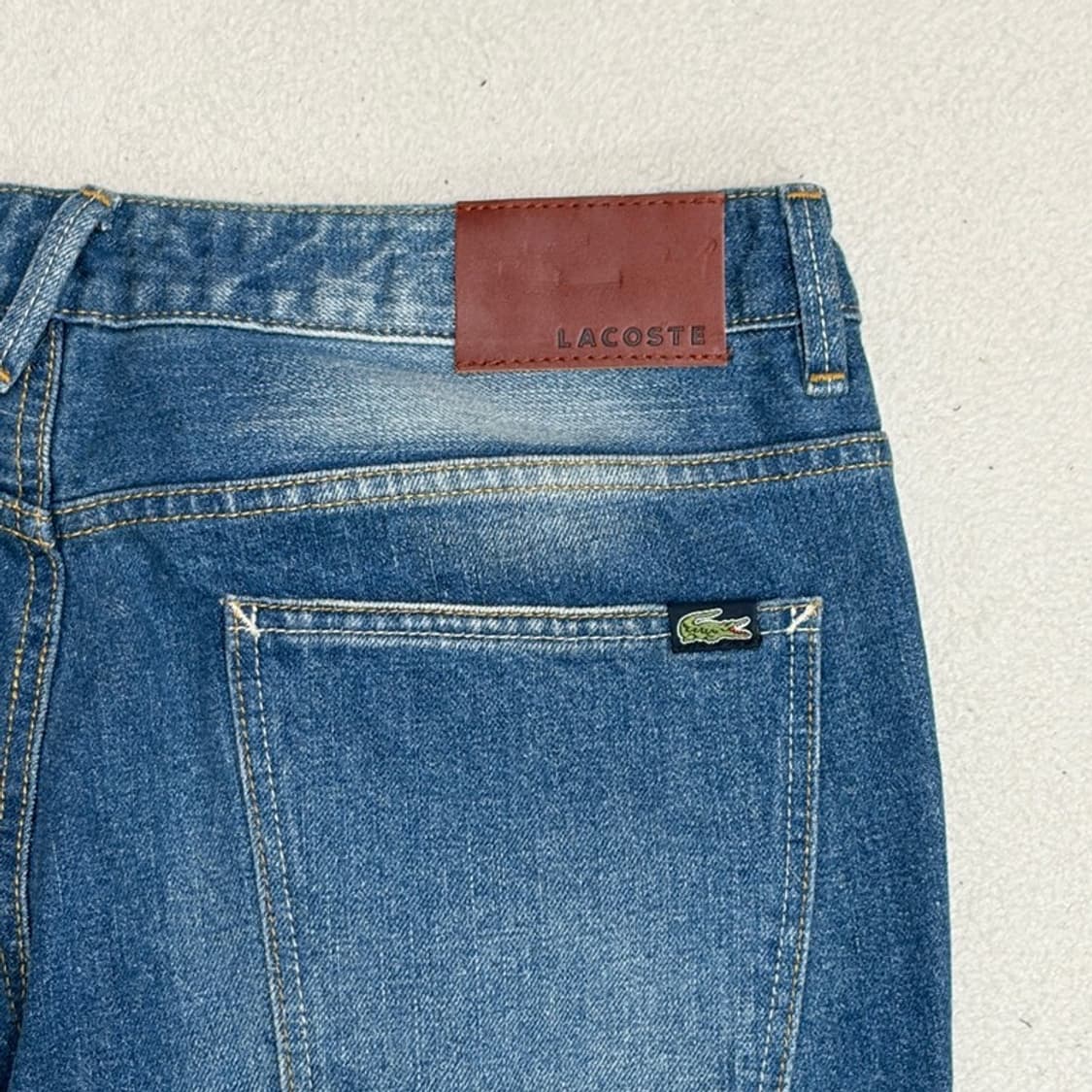 LACOSTE 스트레이트 핏 인디고 데님진 84X97 상품이미지5