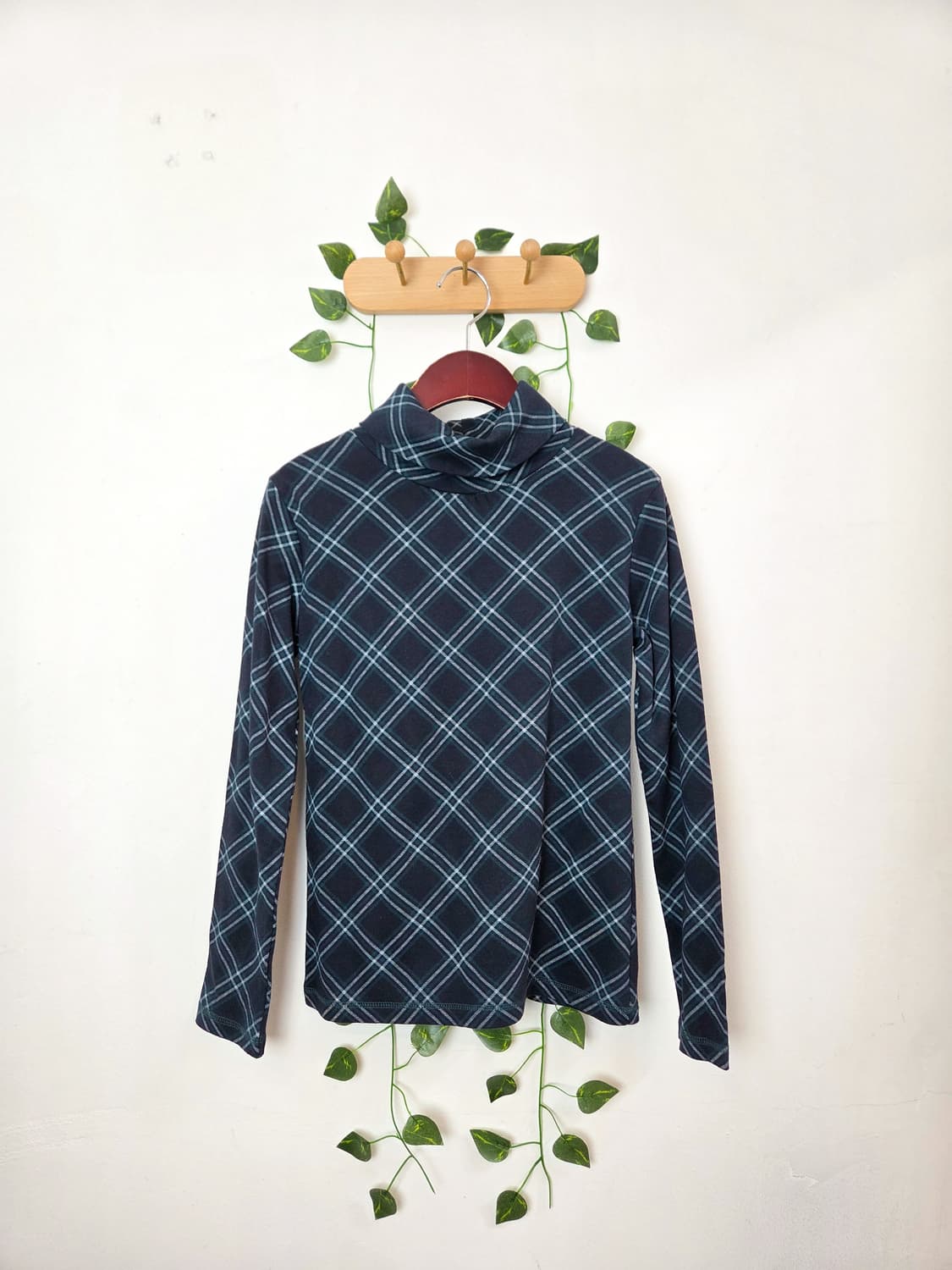 너드 체크 목폴라 슬리브 상품이미지1