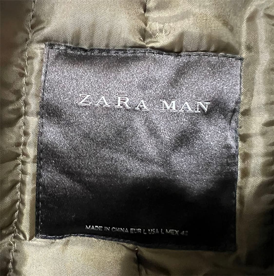 ZARA 자라 남자 블루종점퍼 항공점퍼 누빔 추동 L 100 상품이미지4