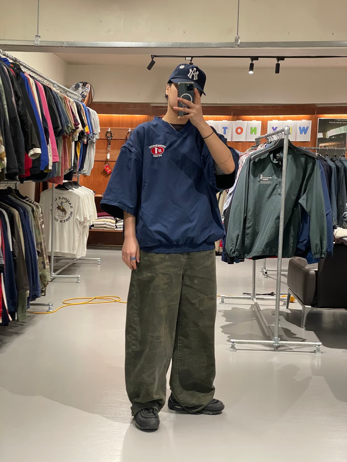 빈티지 반팔 바람막이 웜업 상품이미지3